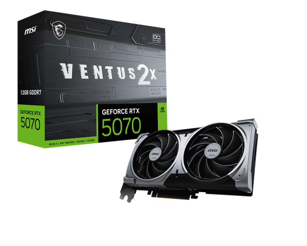 MSI GeForce RTX™ 5070 12G VENTUS 2X OC