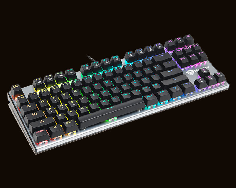 TKL RGB Backlit Multimedia Blue Switch Mechanical Gaming Keyboard MK04