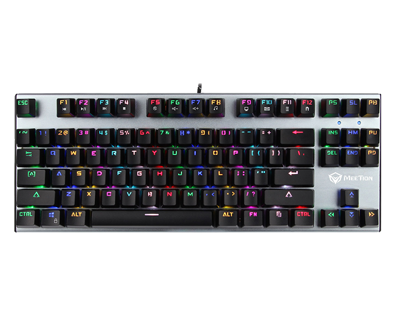 TKL RGB Backlit Multimedia Blue Switch Mechanical Gaming Keyboard MK04