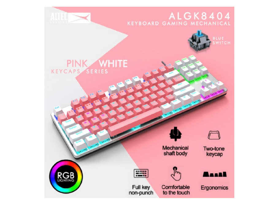 Altec Lansing ALGK8404 TKL Mechanical Gaming Keyboard - Blue Switch