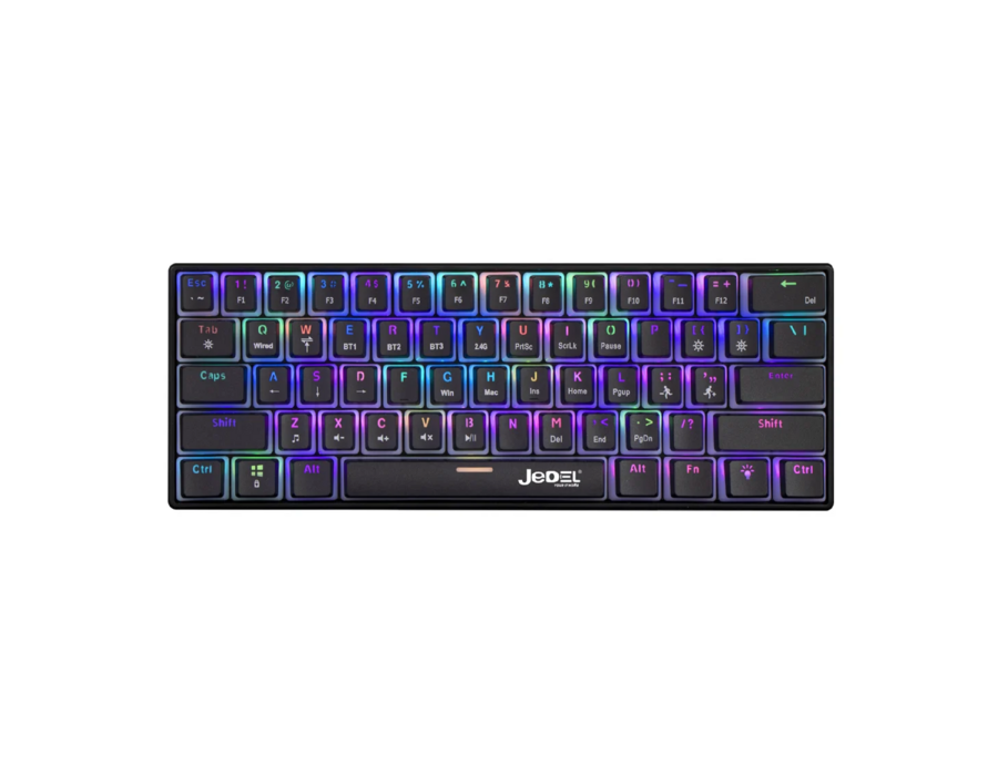 JEDEL KL-125 Wireless 60% Mechanical Gaming Keyboard - Blue Switch