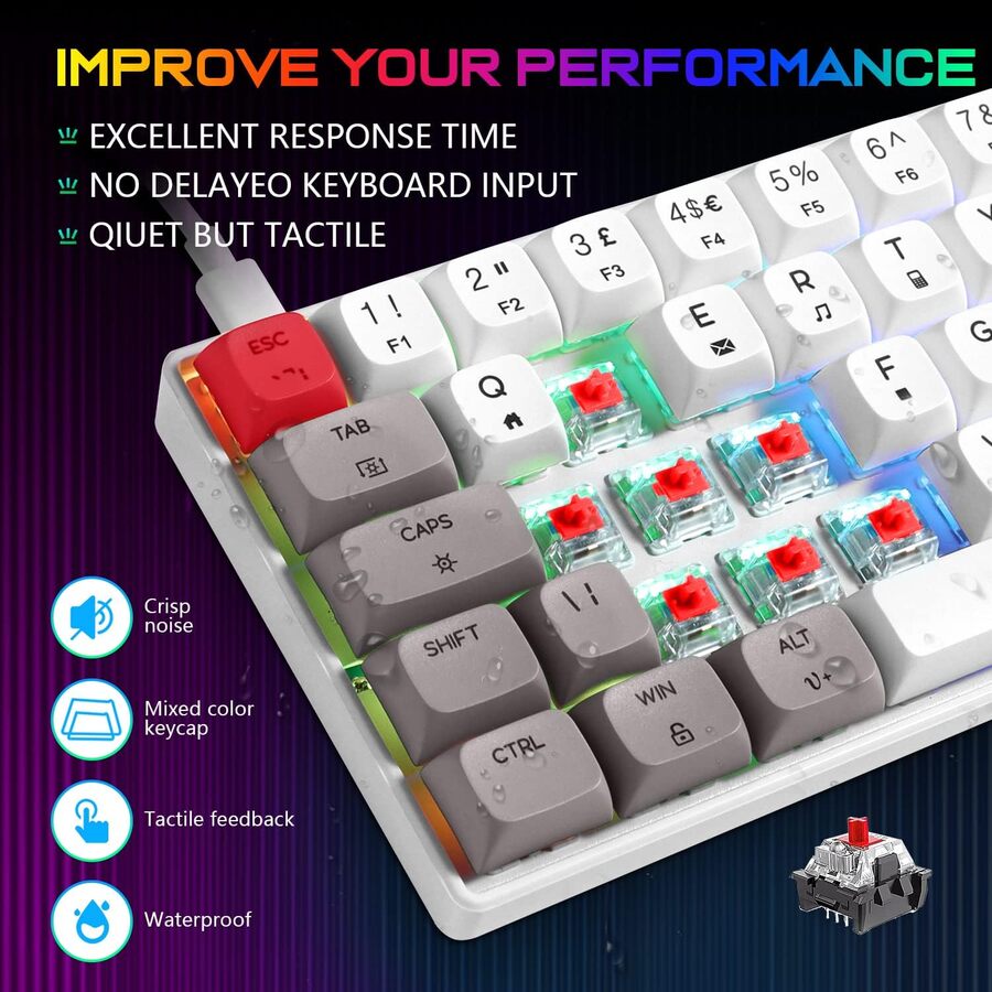 MAGIC-REFINER MK21 60% Percent Mechanical Keyboard