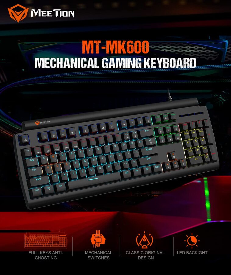 MEETION MT-MK600MX WIRED MECHANICAL GAMING KEYBOARD